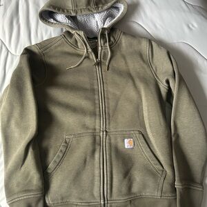 Carhartt Green Sherpa Fleece Jacket